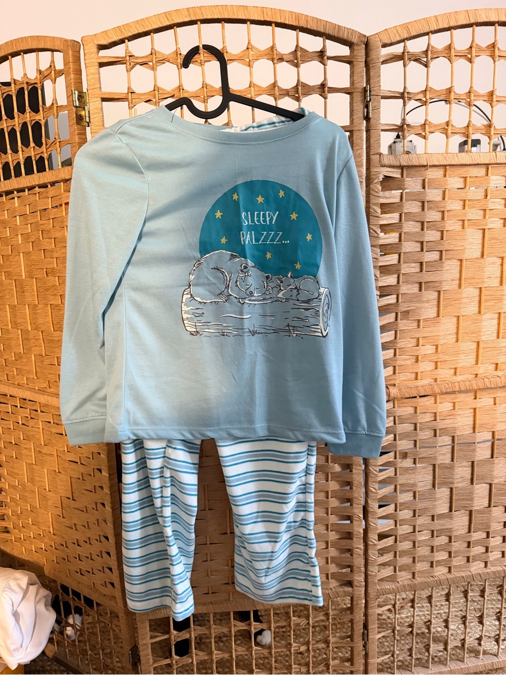wonder nation Light Blue 'Sleepy Palzzz' Two-Piece Pajama Set